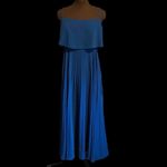 Jill Stuart Jill  Blue Pleated Dress Gown Photo 3