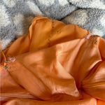 Orange Beaded Maxi Dress Size M Photo 6
