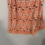 Market & Spruce  Peachy Orange Printed Sleeveless Tank Top Women's Size Medium Photo 6