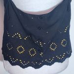 Howard Wolf 90s Vintage Black Crop Top with Cutout Detail and Spaghetti Straps Size M Photo 4