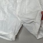 Joie  Womens White Linen Mid Thigh Cargo Shorts Size 8 minimalist Photo 6