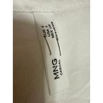 Mango MNG Women's White Long Sleeve Tie Button Up Cardigan Blouse Top Size 4 Photo 2