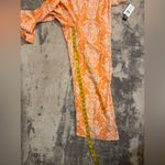 NWT As U Wish Orange Floral Maxi Romper Photo 6