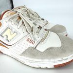 New Balance 550 Au Lait Sneakers Beige Burnt Orange Size 7.5 Photo 4