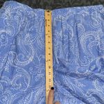 Jessica London  plus size women’s 20w blue paisley linen pants elastic waistband Photo 2