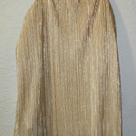 Elegant, satin, shimmering top Gold Size M Photo 0