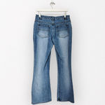 American Vintage Y2K No Boundaries Denim High Waisted Split Hem Bootcut Jeans 6 Photo 5