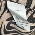 Mustard Seed Zebra Print Maxi Slip Dress Sz S Sleeveless Black Tan Side Slit Photo 12