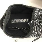 Womens Sport Sneakers Lace Up Knit Lightweight Black White Size 42 US 10 Photo 4