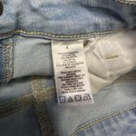 Aero Aeropostale High Rise Midi Distressed Denim Jean Shorts in Blue Size 4 Photo 5