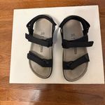 Birkenstock  Black Leather Sandals Photo 7
