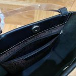LAMARTHE Black Leather Clear Acrylic Handle HandBag Shoulder Bag Photo 13