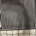 Mini Mid Thigh Gingham Skirt Black Photo 3