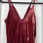 Anthropologie  Velvet V-neck Mulberry Dress Size 4 Photo 5