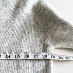 ZARA  Heather Gray Wool V-Neck Long Sleeve Midi Sweater Dress Size Small Photo 4