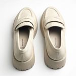 No Boundaries  Cream Lug Sole Slip On Penny Loafers, Size 6 Photo 7