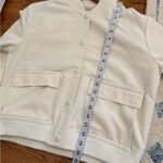 Jason Wu  Bomber Jacket Women's Size Medium Cream Button up Photo 9