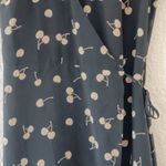 Rails  Leanne Black and Cream Cherry Wrap Dress Size S Photo 5