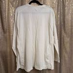 Free People  Movement Radiate Love Boho Ivory Long Sleeve Thinner Large Top Photo 7