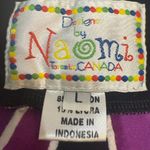 Designs by Naomi Vintage 90’s Purple Black White Patterned Maxi Skirt Size L Photo 2