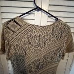 Women Vintage Helene Blake Dress
Gold Crocheted with black lining and Fringe Size 6 Photo 2