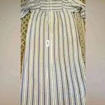 VTG SAYBURY Lightweight Lounge Rainbow STRIPED Half Zip ROBE/DRESSING GOWN Sz M Blue Size M Photo 7