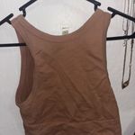 Mahina  Tan Ribbed Women's Tank Top Photo 2
