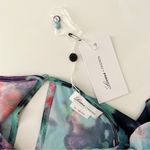 Lovers + Friends NWT Cala Asymmetric Floral Mini Dress Blue XXS (Oversized) Photo 7