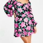 Miss Selfridge Rose floral sweetheart neckline dress Photo 0