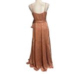 Hutch Anthropologie  Size M Alden Wrap Maxi Dress Blush Burnout Photo 4