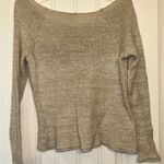 Free People PONY RIDE blue cloud horse Crew Pullover Sweater S Photo 4