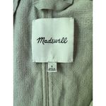 Madewell Breezewoven Larson Linen Blazer Womens Size Small Ashen Sage Photo 9