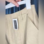 Intermix NWT  Arabella Beige Midi Skirt Size 2 Linen Blend Photo 7