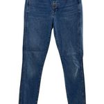 Madewell Sz 25 10" High-Rise Skinny Jeans Dewitt Wash Button Front TENCEL Denim Photo 1