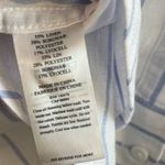 Faherty Top Malibu Linen Button Up Shirt in Pier Stripe Blue & White Sz S NWT Photo 14