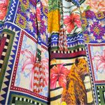 Anthropologie Shop Shore Patchwork Printed Floral Piza Palazzo Pants Photo 9