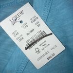 J.Crew  Womens Blue Short-sleeve V-neck girlfriend tee Photo 4