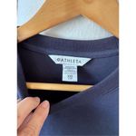 Athleta NWT  Gallery Top Tunic Layered Look Navy Blue Quarry Blue Size XXS Photo 3