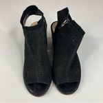 Vince Camuto  Black Suede Perforated Suede Open Toe Shoes Size 5.5 Photo 1