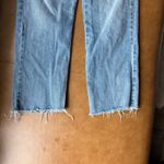 Cotton On Straight Stretch Light Wash Ripped Crop Denim Jeans Size 8 Blue Photo 4