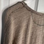 We The Free  People Beach Haven Striped Henley Top Beige Buttons W-296 Sz XS Photo 7