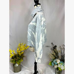 525 America Turtleneck Dolman Sleeves Sweatshirt Gray White L Size L Photo 3