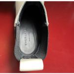 Everlane Leather Boots Womans 5.5 Ivory Black Elastic Square Toe Block Heel Photo 14
