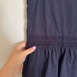 Barbour  Willow Swing Top – Women’s US 8 / UK 12 Midnight Navy Crochet Tie Back Photo 2