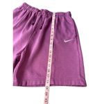 Nike Women’s Sportswear Essentials Fleece High-Rise Shorts In Light Bordeaux/Pur Photo 8