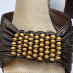 Cole Haan Slip On Beaded Wedge Sandals Size 8 Photo 8