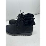 Eileen Fisher  Women's Kenille Shearling Trim Wedge Bootie in Black. 8.5 NWOT Photo 2