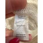 CAbi White Cable chunky Knit Shawl Collar Cardigan Sweater Size S women cotton Photo 4