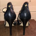 Boutique 9‎ MBChandram Leather Heels Gold Size 8.5 Photo 2