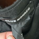 Club Monaco  Black Embroidered Stitching Fitted‎ Sheath Dress Size 2 Photo 2